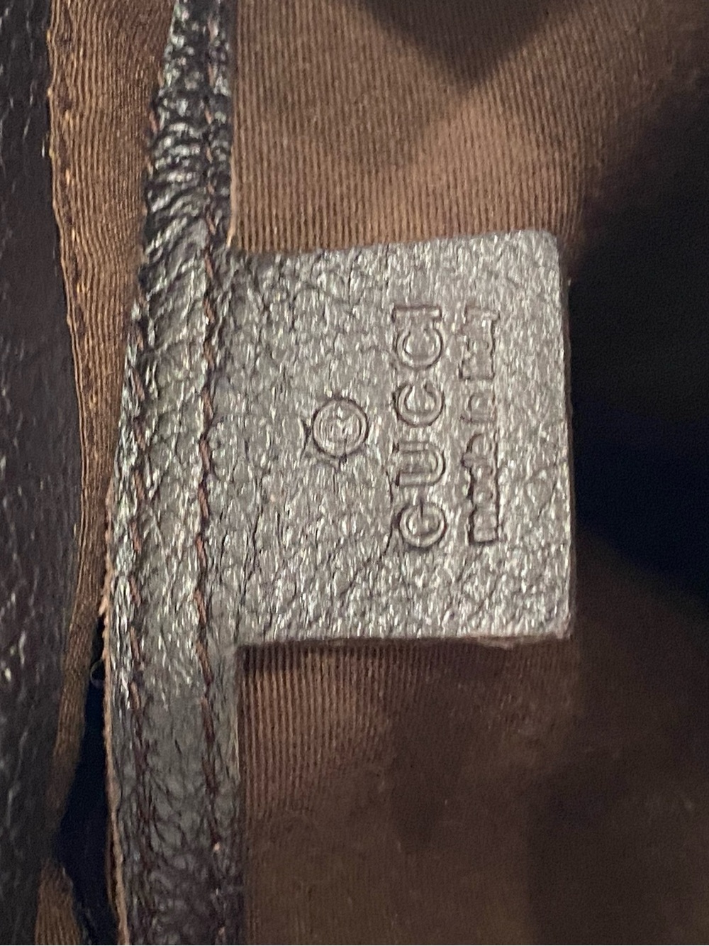 Brown Embossed Crossbody Bag - Picture 10 of 11